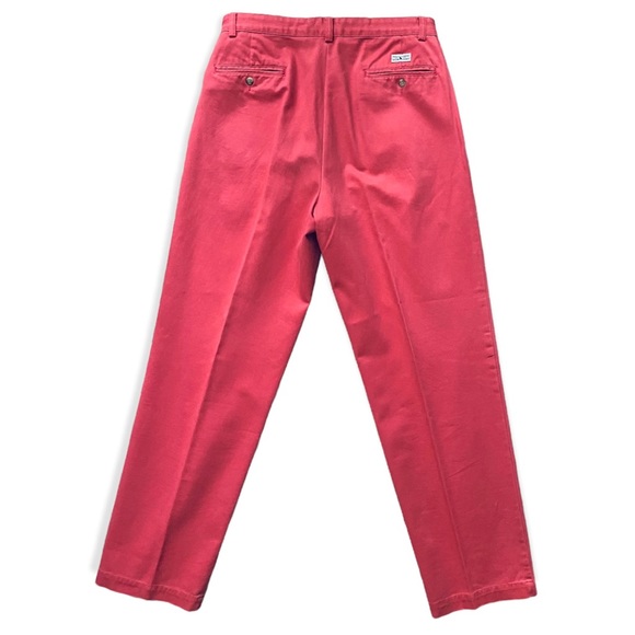 Ralph Lauren chino in Nantucket red, mens pleated chino pants 33x32 - Picture 2 of 16